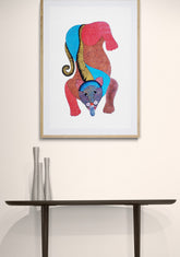 Gond Art Painting-Lion